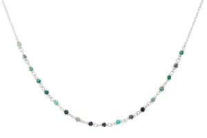 Panacea Azurite Gemstone Silver Necklace