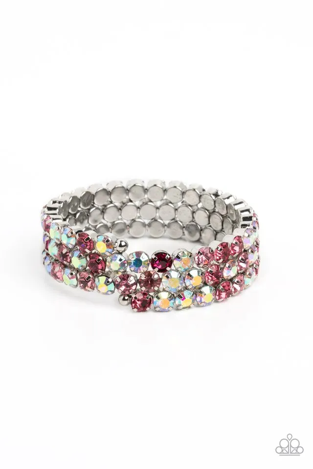 Paparazzi Bracelet ~ Iridescent Incantation - Pink