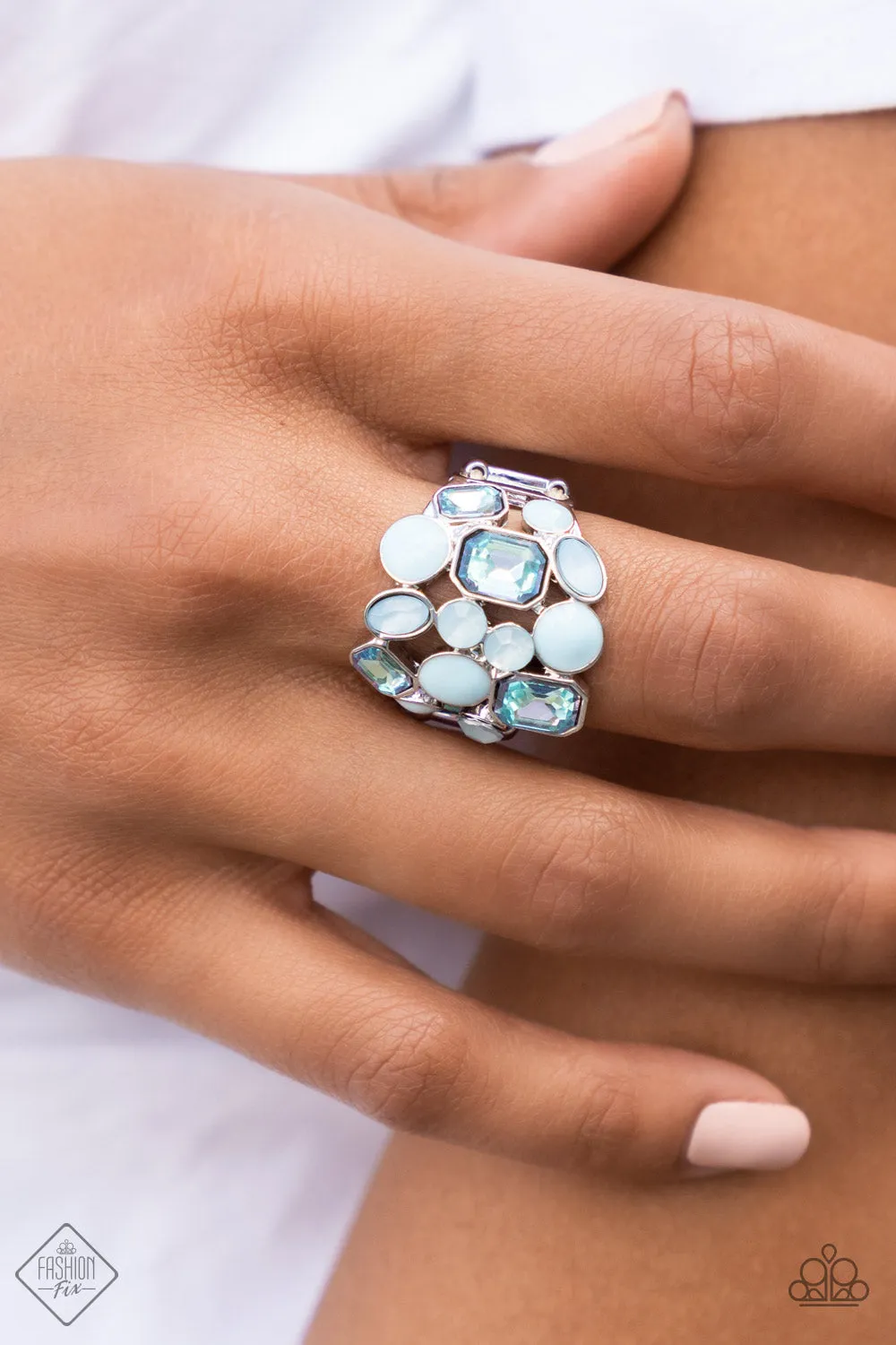 PAPARAZZI Multichromatic Meditation - Blue RING