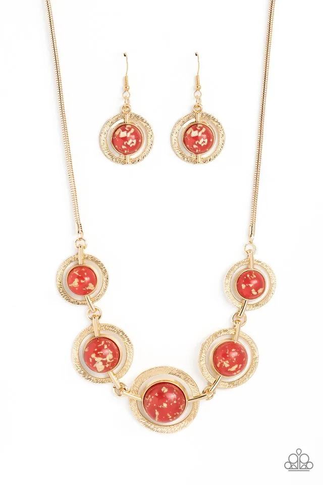Paparazzi Necklace ~ Sophisticated Showcase - Red