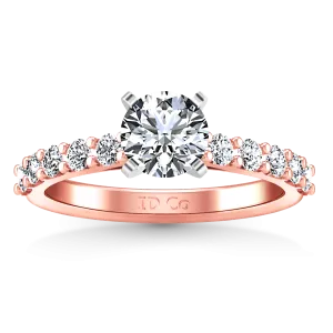 Pave Engagement Ring Cherish 14K Rose Gold