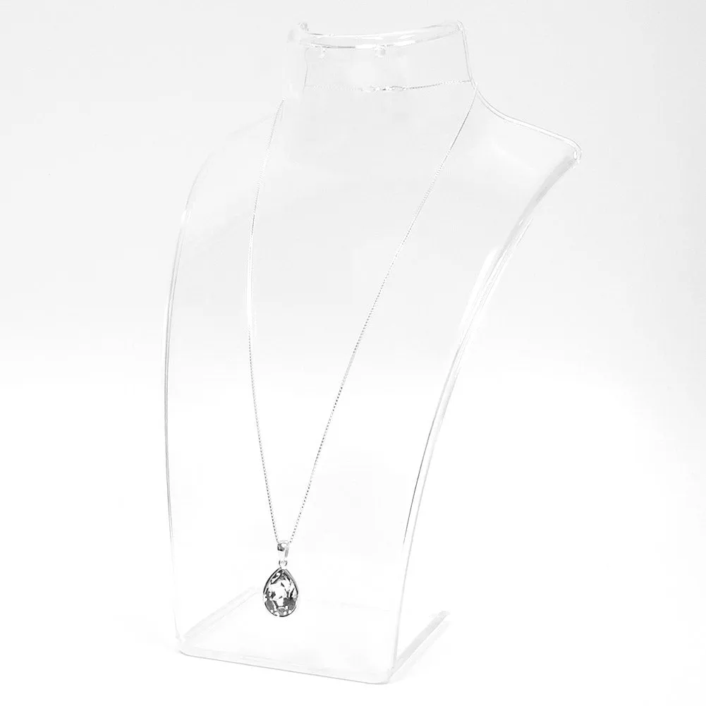 Pear Shaped Crystal Necklace
