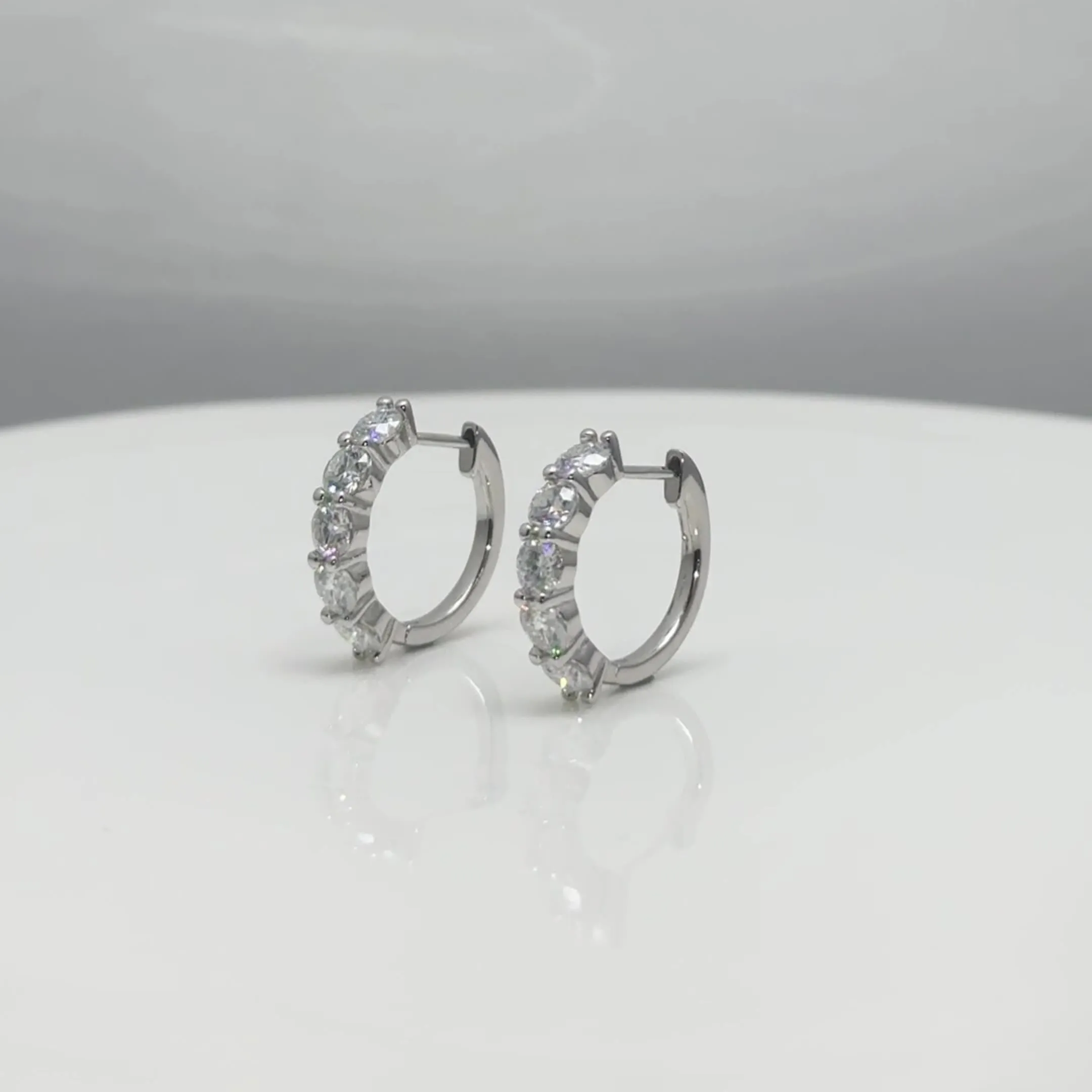 Preorder: Moissanite Hoops