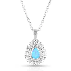 Radiating Crystals Opal Necklace-NC5530