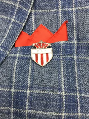 Red & White Brooch