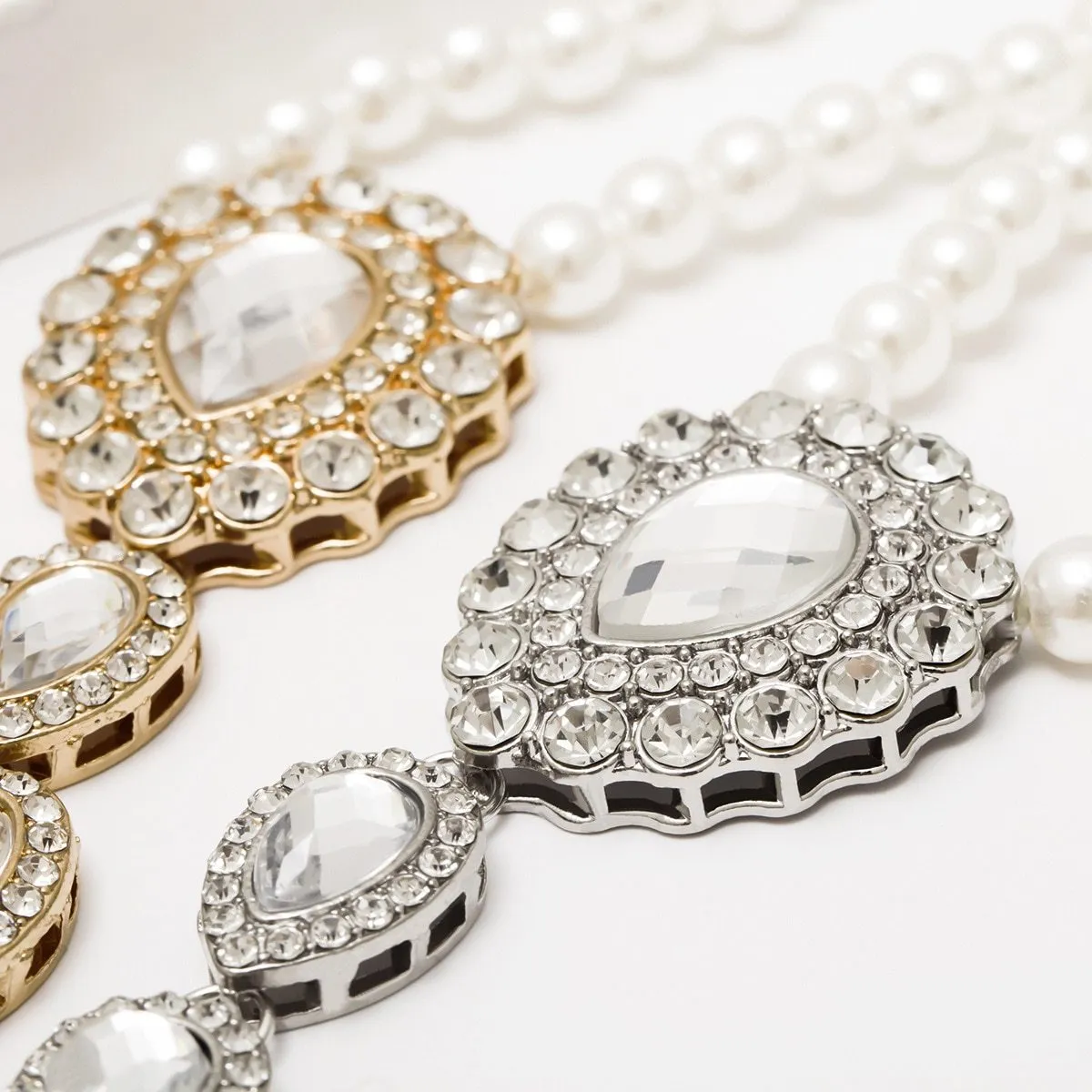 Rhinestone crystal pearls foot jewelry anklets for party wedding