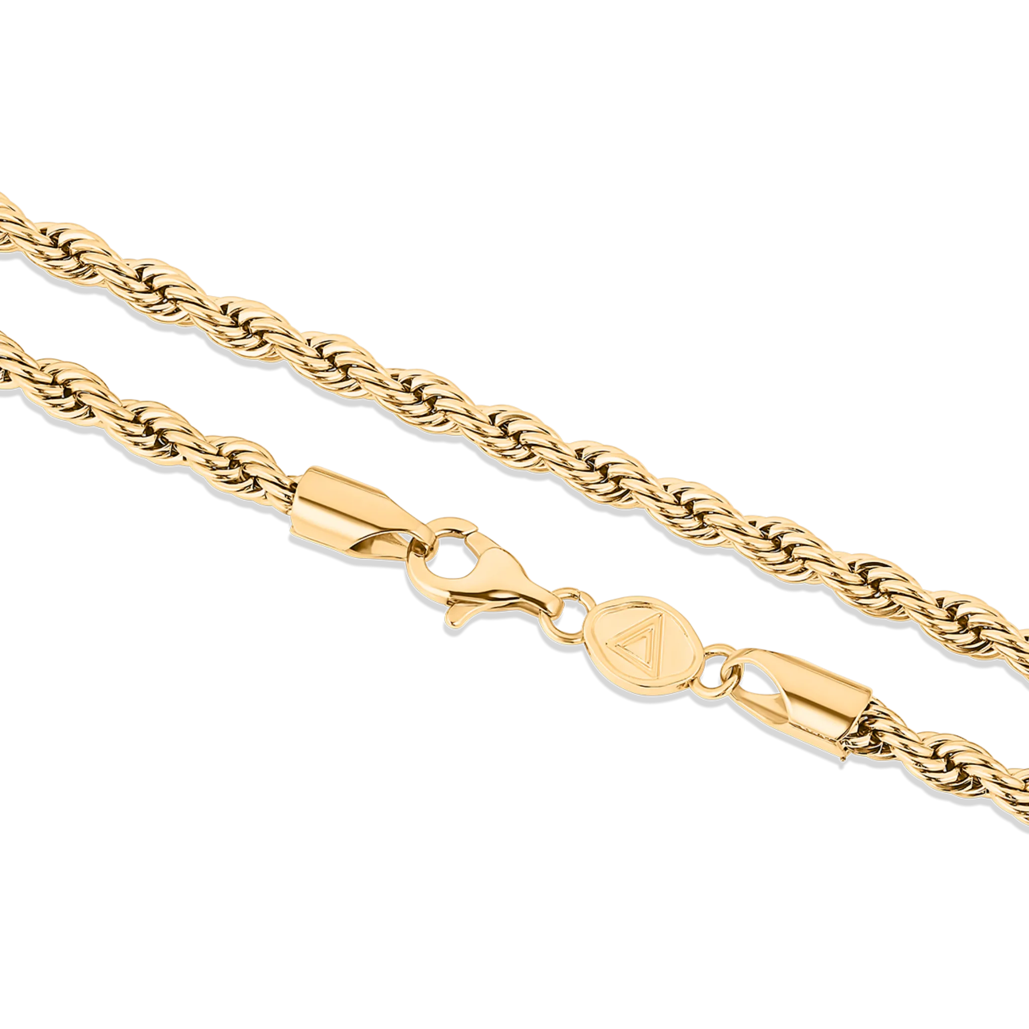 Rope Chain, Gold/Stainless Steel (3.5mm)
