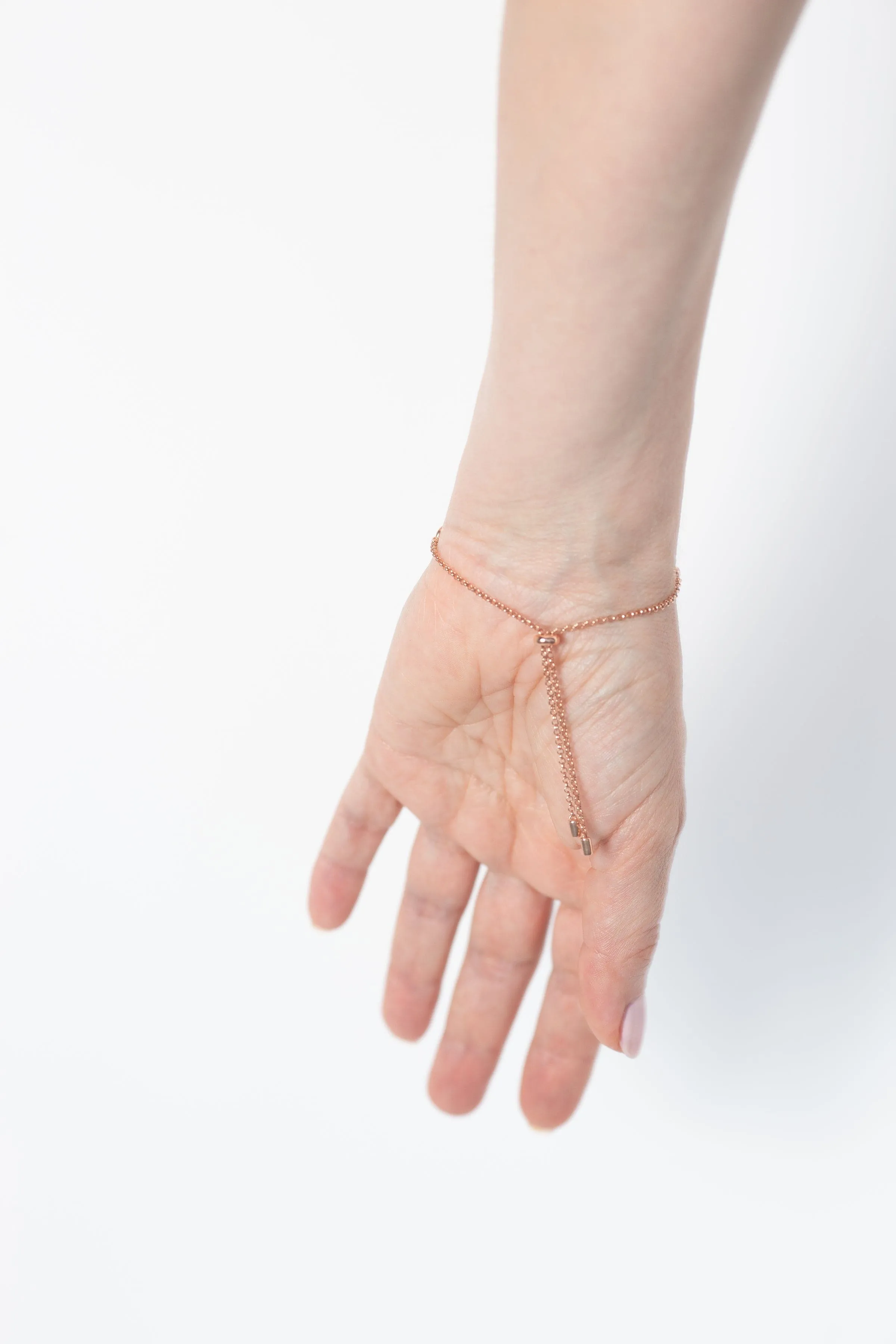 Rose gold butterfly bracelet