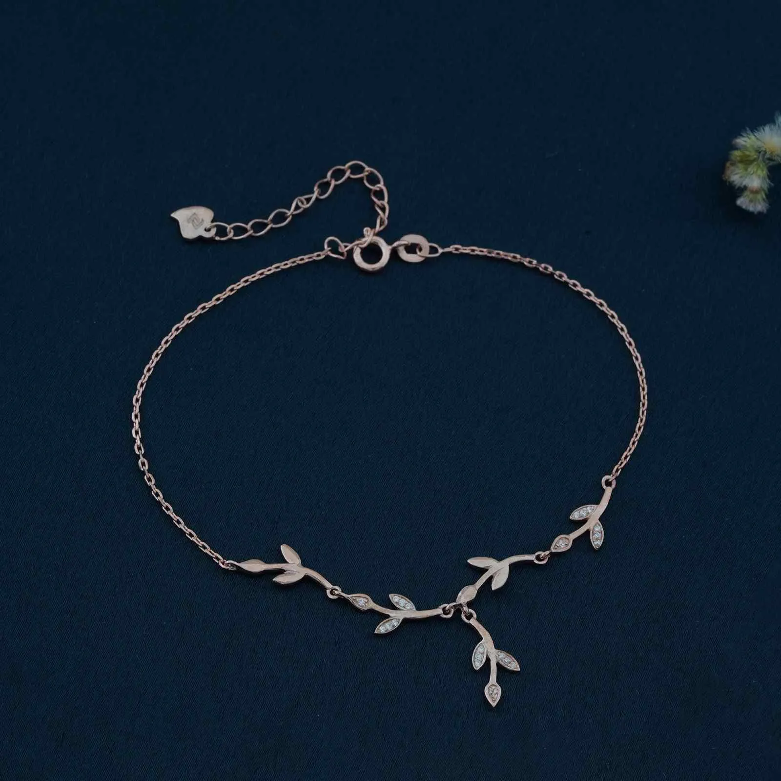 Rose Gold Tree Branches Anklet