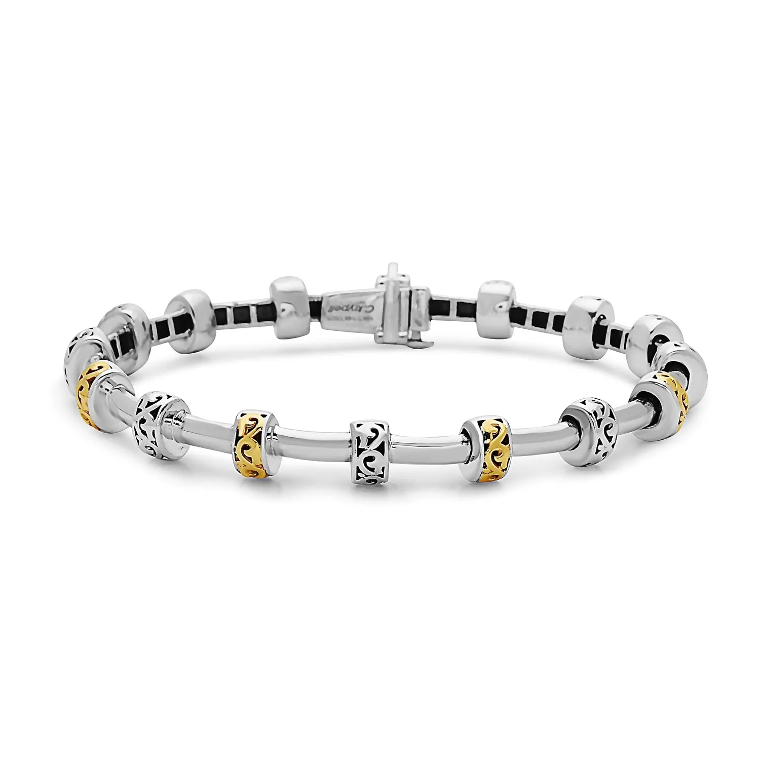 Silver Ivy Small Tube Bracelet