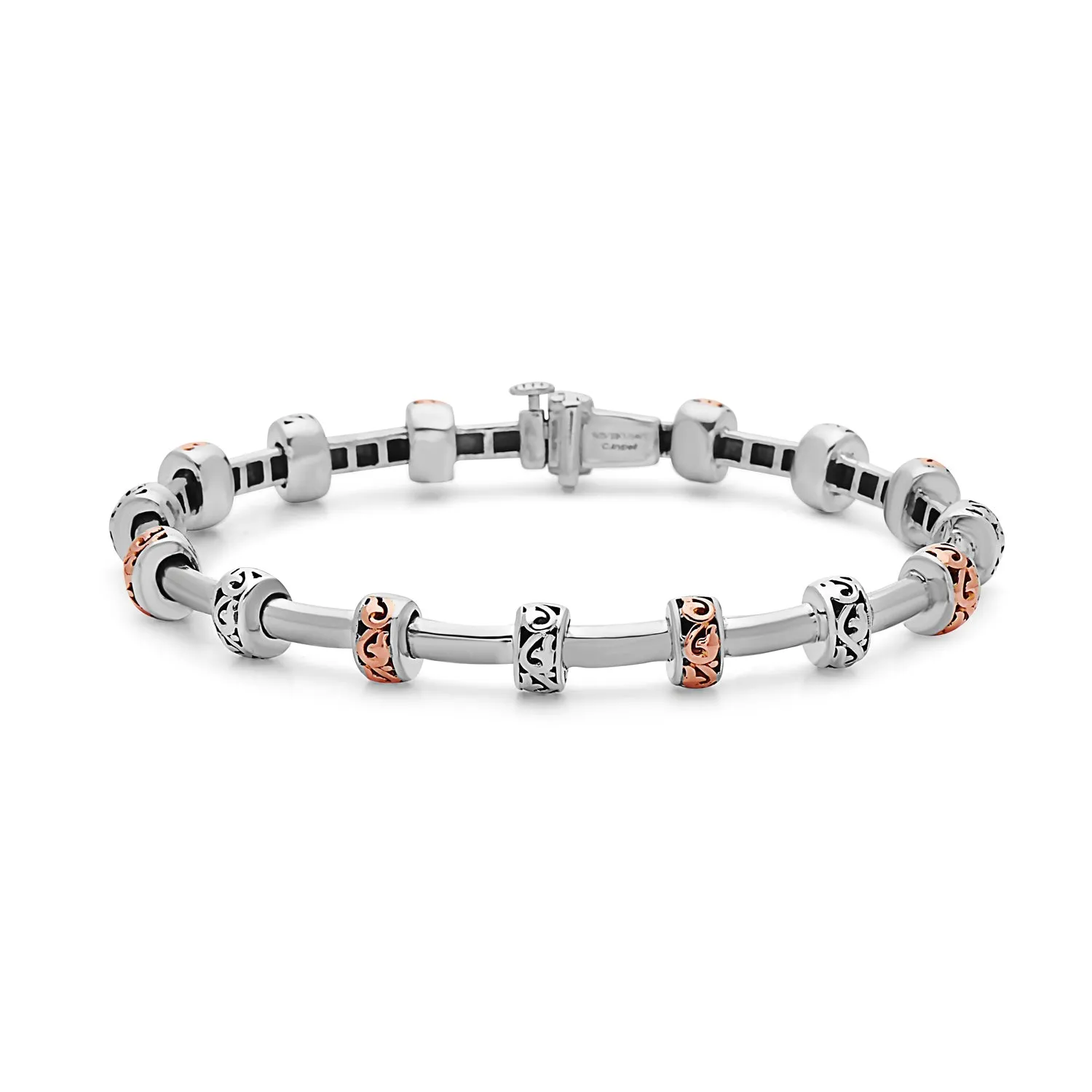 Silver Ivy Small Tube Bracelet