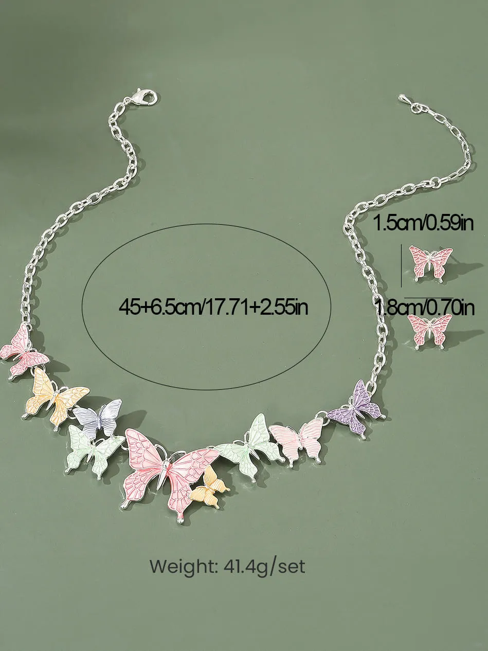 SOHI Women Multicolour Pastel Flora Jewellery Set