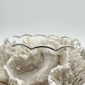 Sterling Silver Wave Bangle