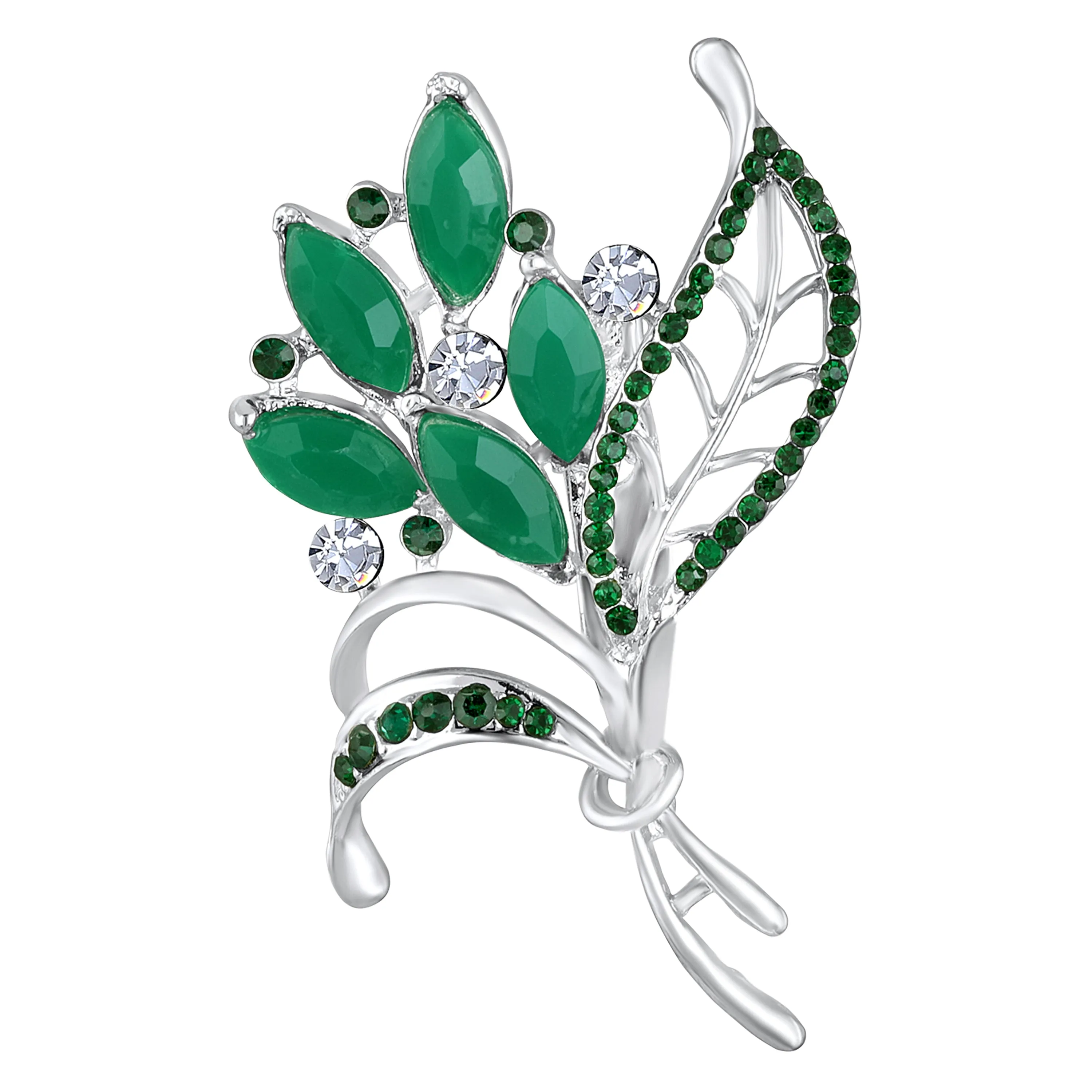 Studded Bouquet Saree Pin Brooch