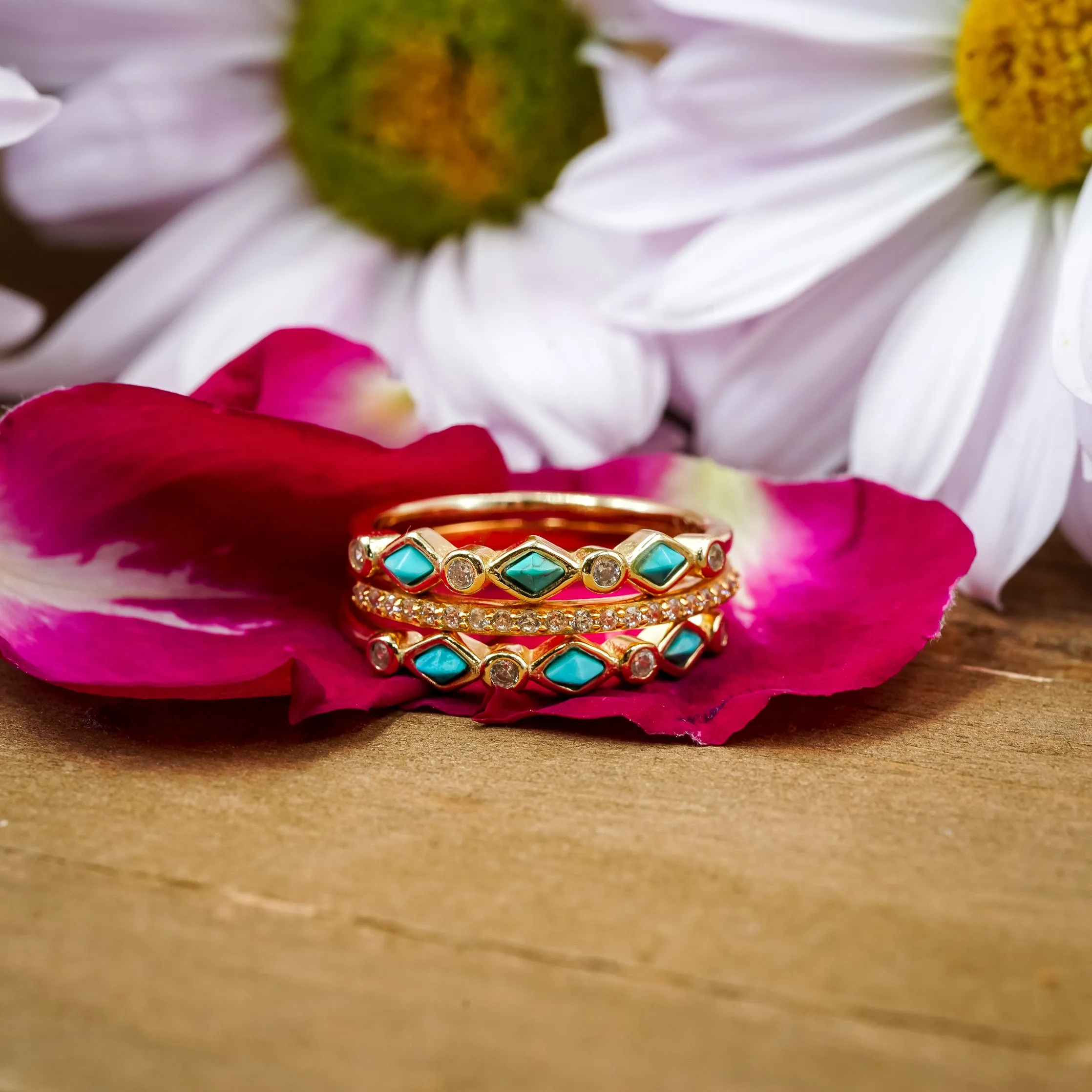 The Gold Tulum Stacking Band