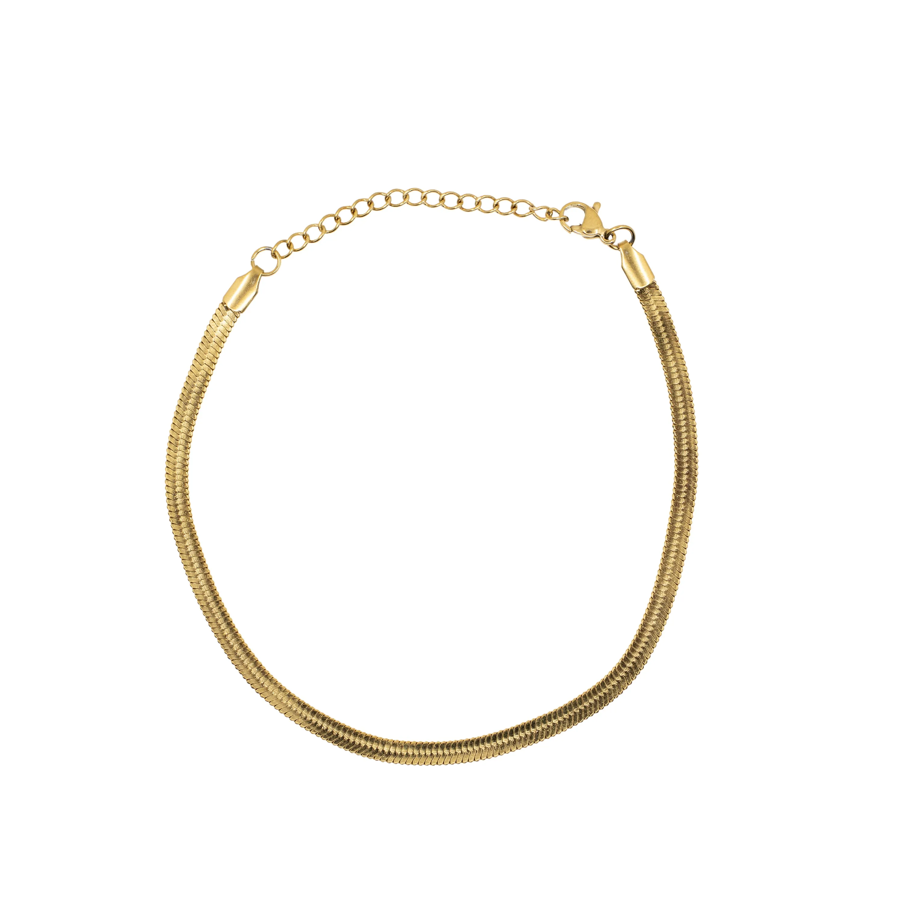 The Liquid Herringbone Anklet