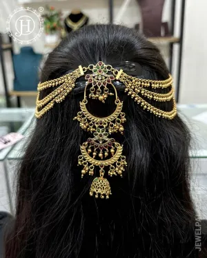 Traditional Choti Jadai Billai With Mattal JH4752