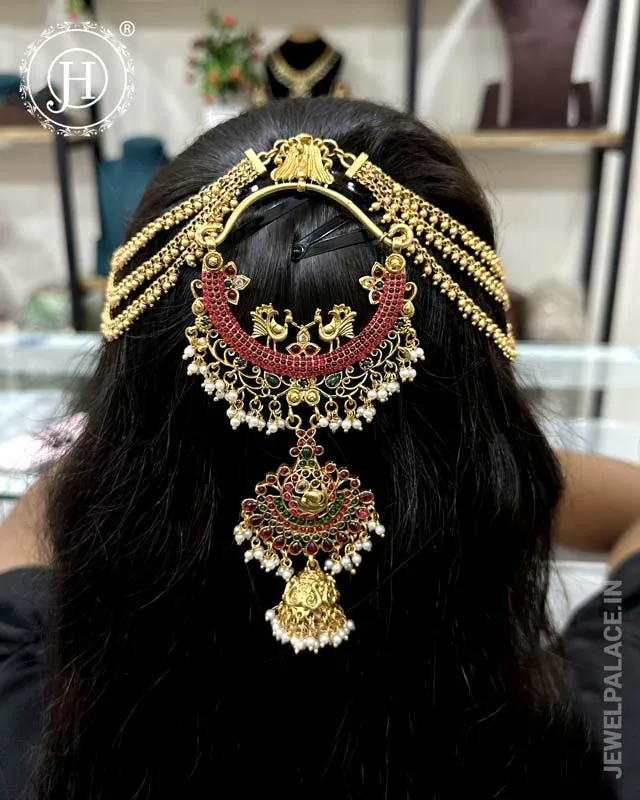 Traditional Choti Jadai Billai With Mattal JH4753