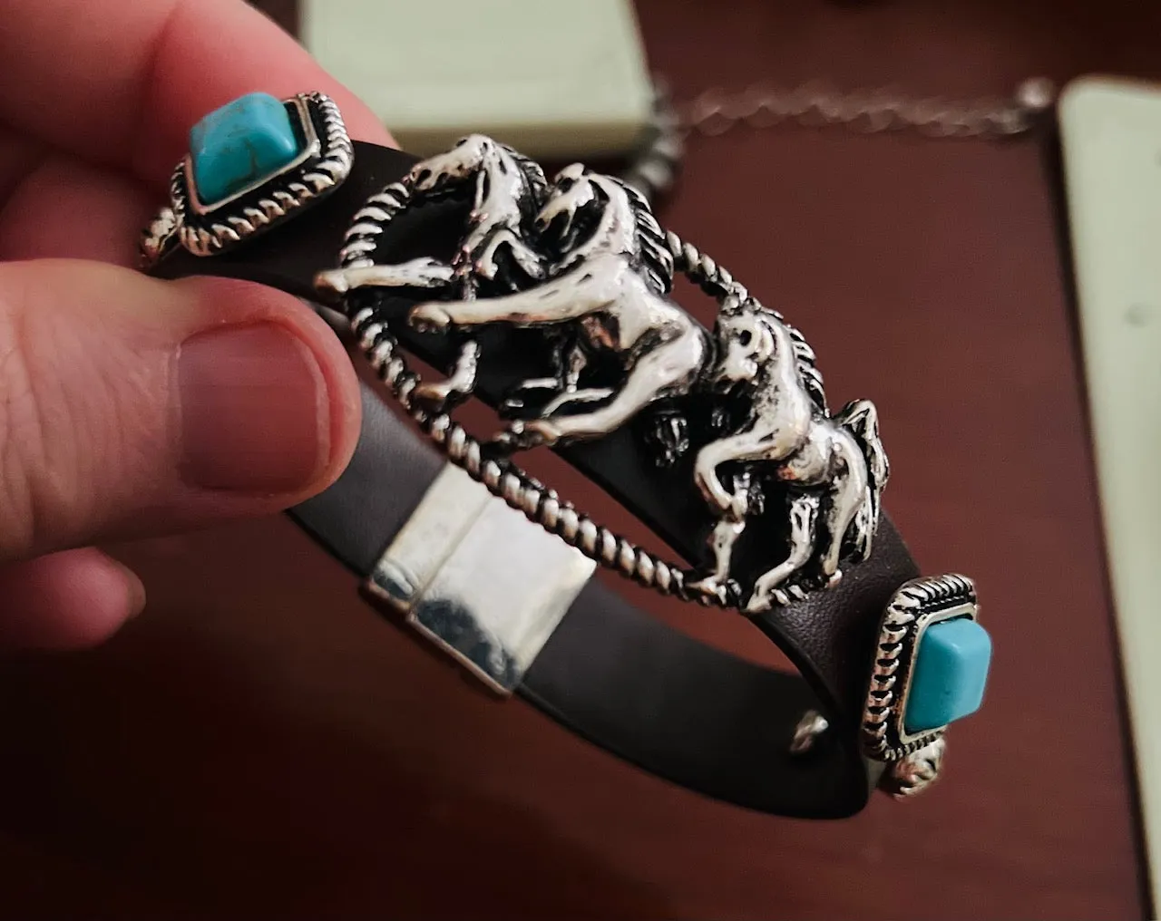 Western Faux Leather Band Bracelets