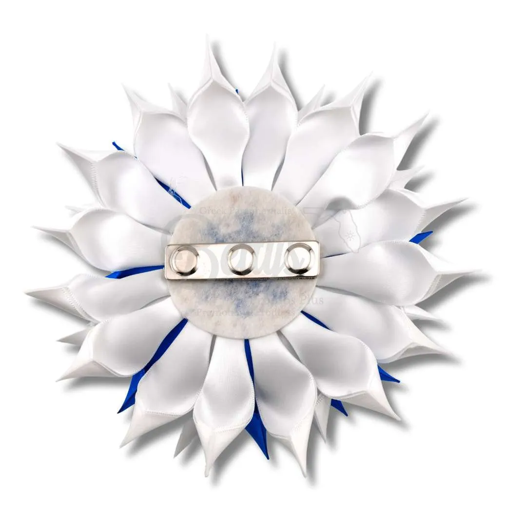 Zeta Phi Beta ΖΦΒ Letters Silk Flower Brooch